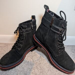 Tommy Hilfiger Women's Black Suede Boots